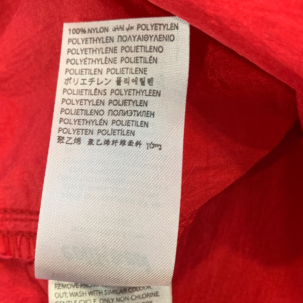 Edikted Red Rian Nylon Cargo Pants Size M/L - Dolls Kill - Picture 8 of 14
